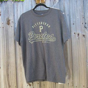 Men's Large Gray Genuine Merchandise Pittsburgh Pirates T-Shirt